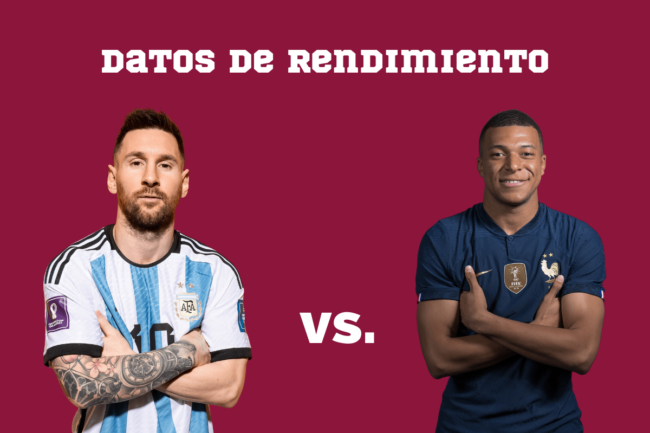 messi-mbappe Datos de rendimiento de Messi y Mbappé